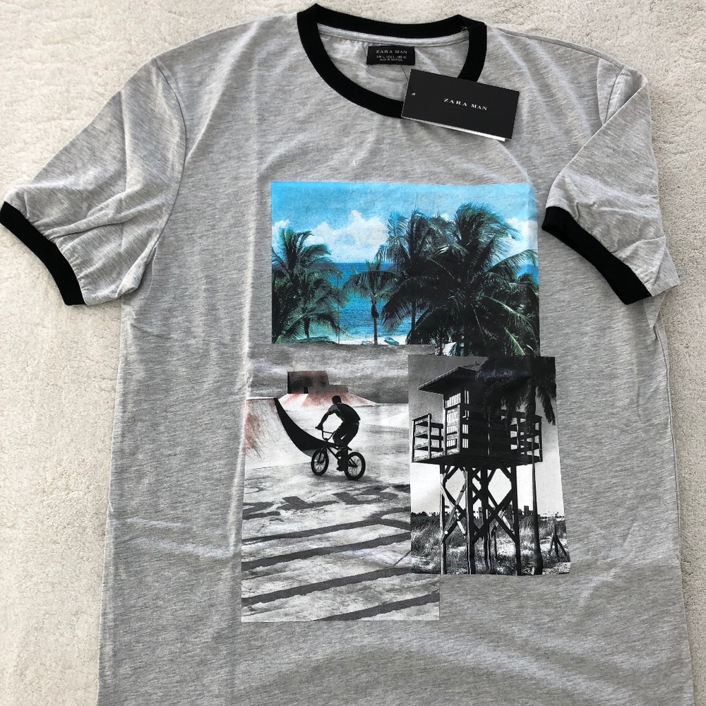 Zara "Beach Side" T-Shirt